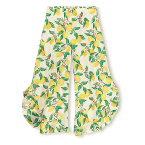 Molo - Pantalones con volantes Aretha Lemons | Amarillo pálido