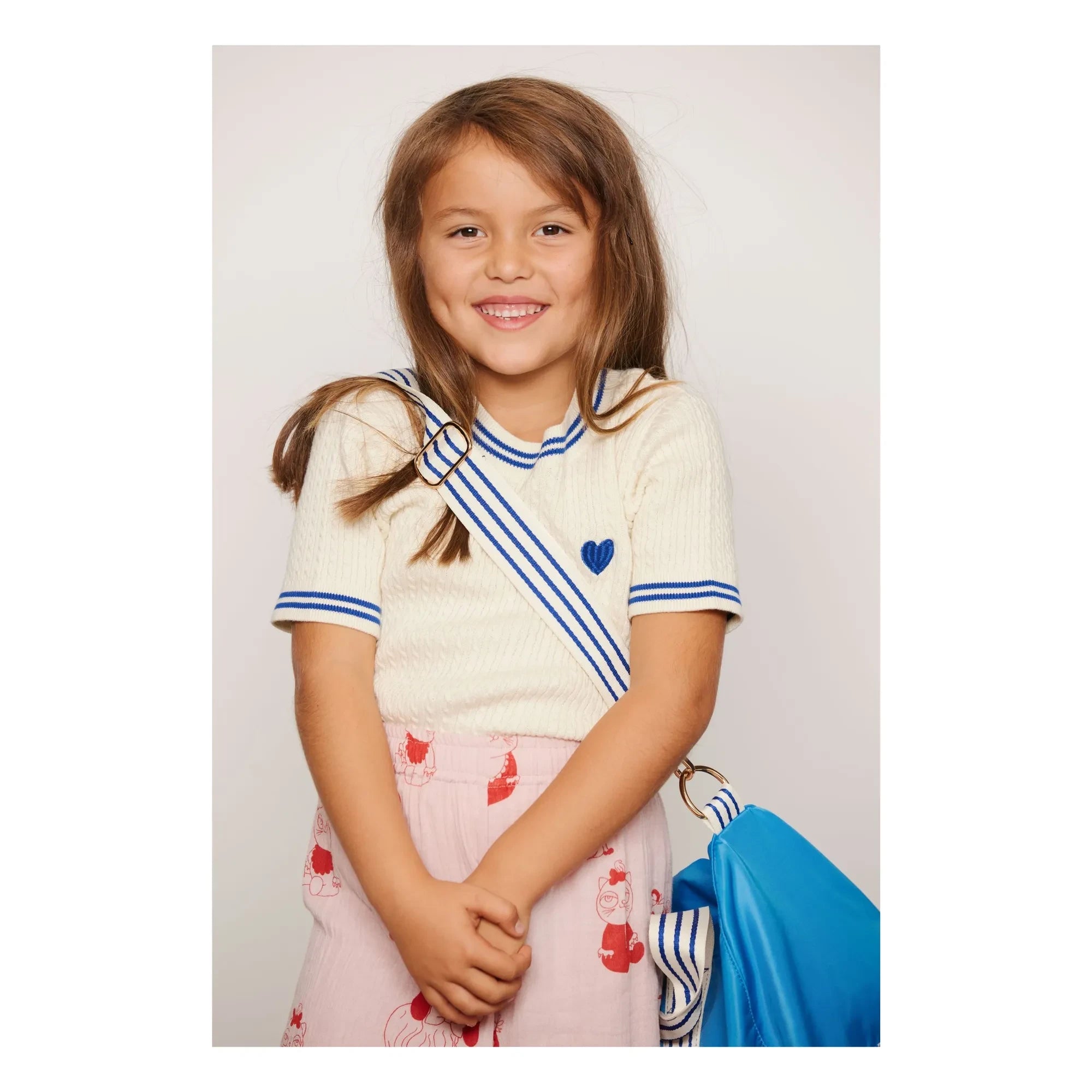 Mini Rodini - Camiseta de malla de algodón orgánico | Crudo