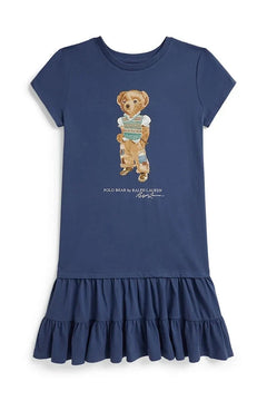 Vestido acampanado de algodón