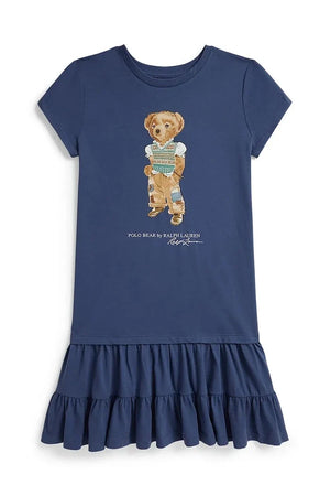 Vestido acampanado de algodón