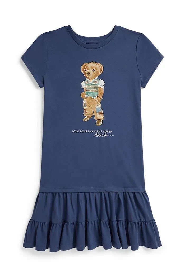 Vestido acampanado de algodón