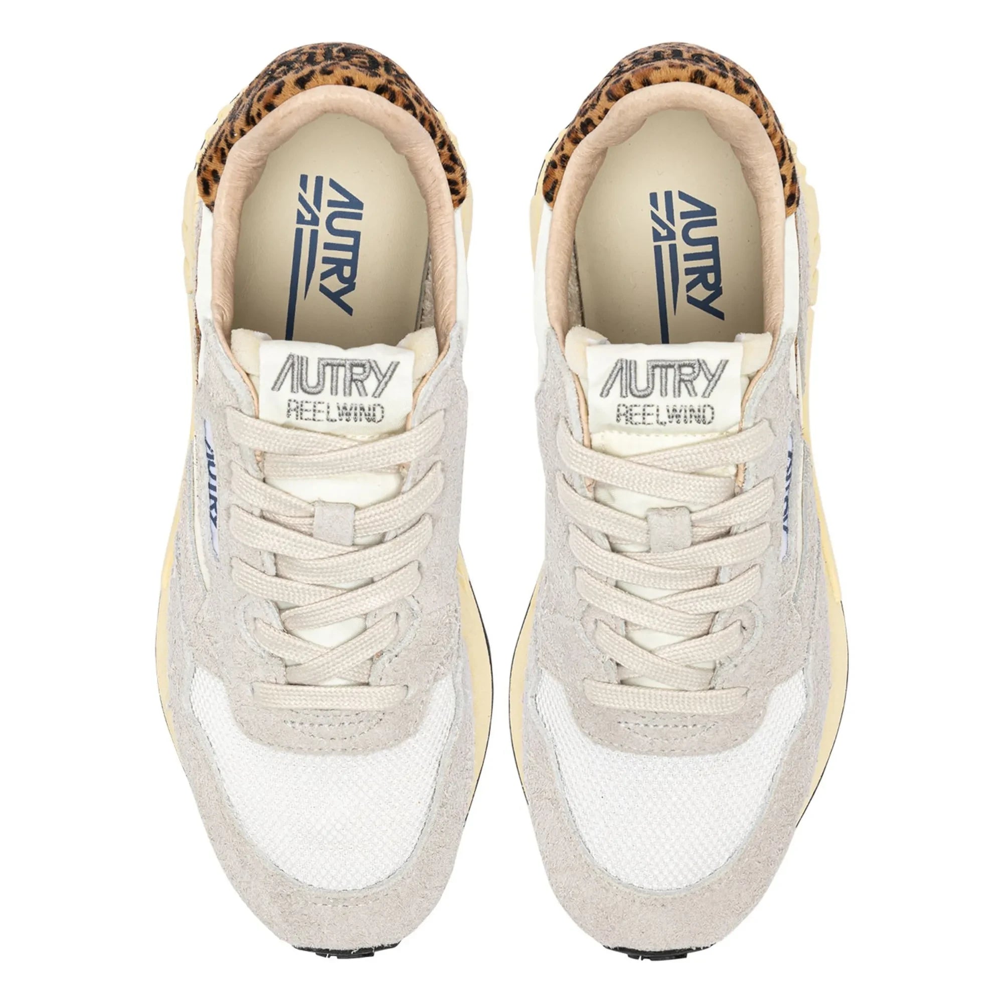Autry - Zapatillas de leopardo Reelwind Low de ante y nailon | Beige
