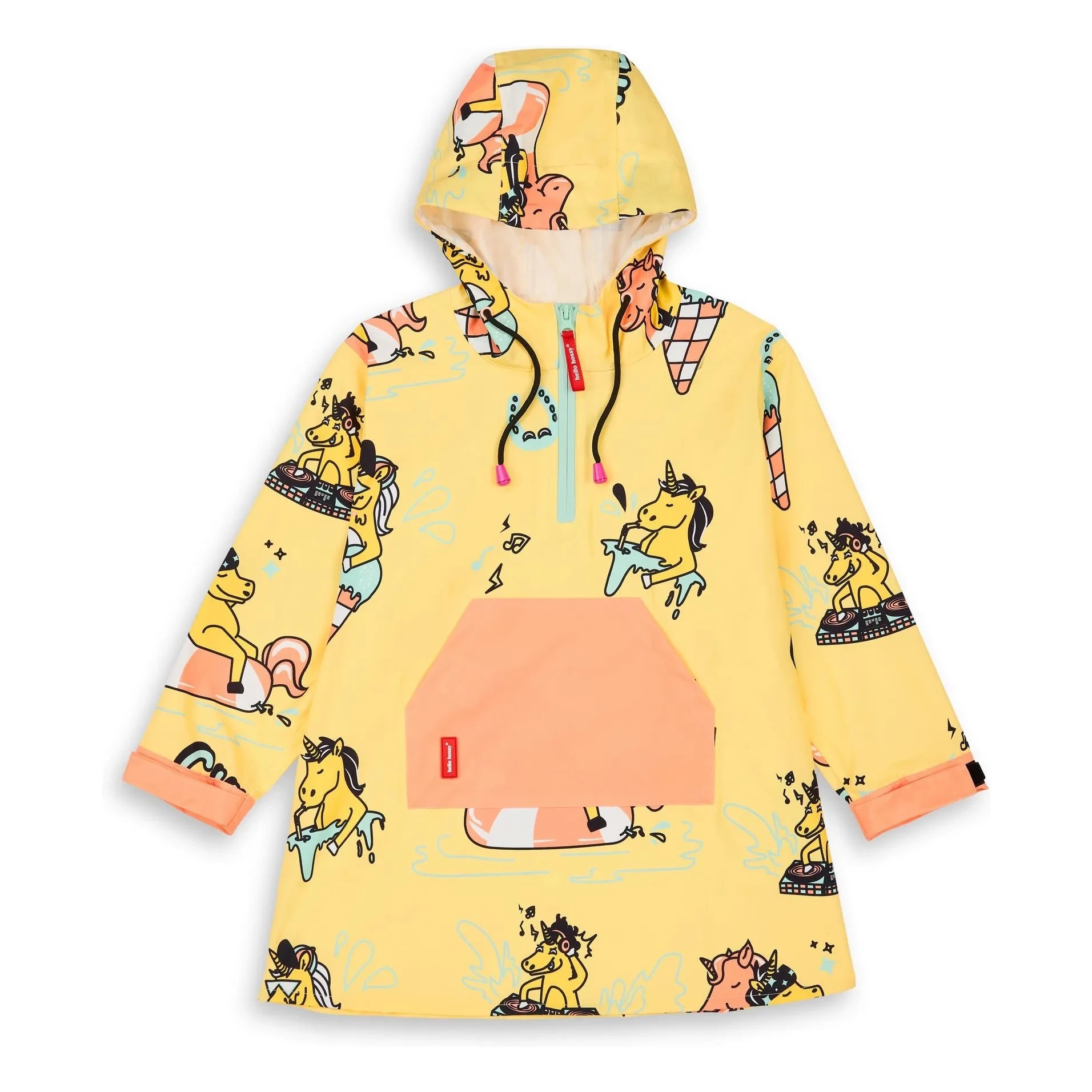 Hello Hossy - Chubasquero unicornio | Amarillo