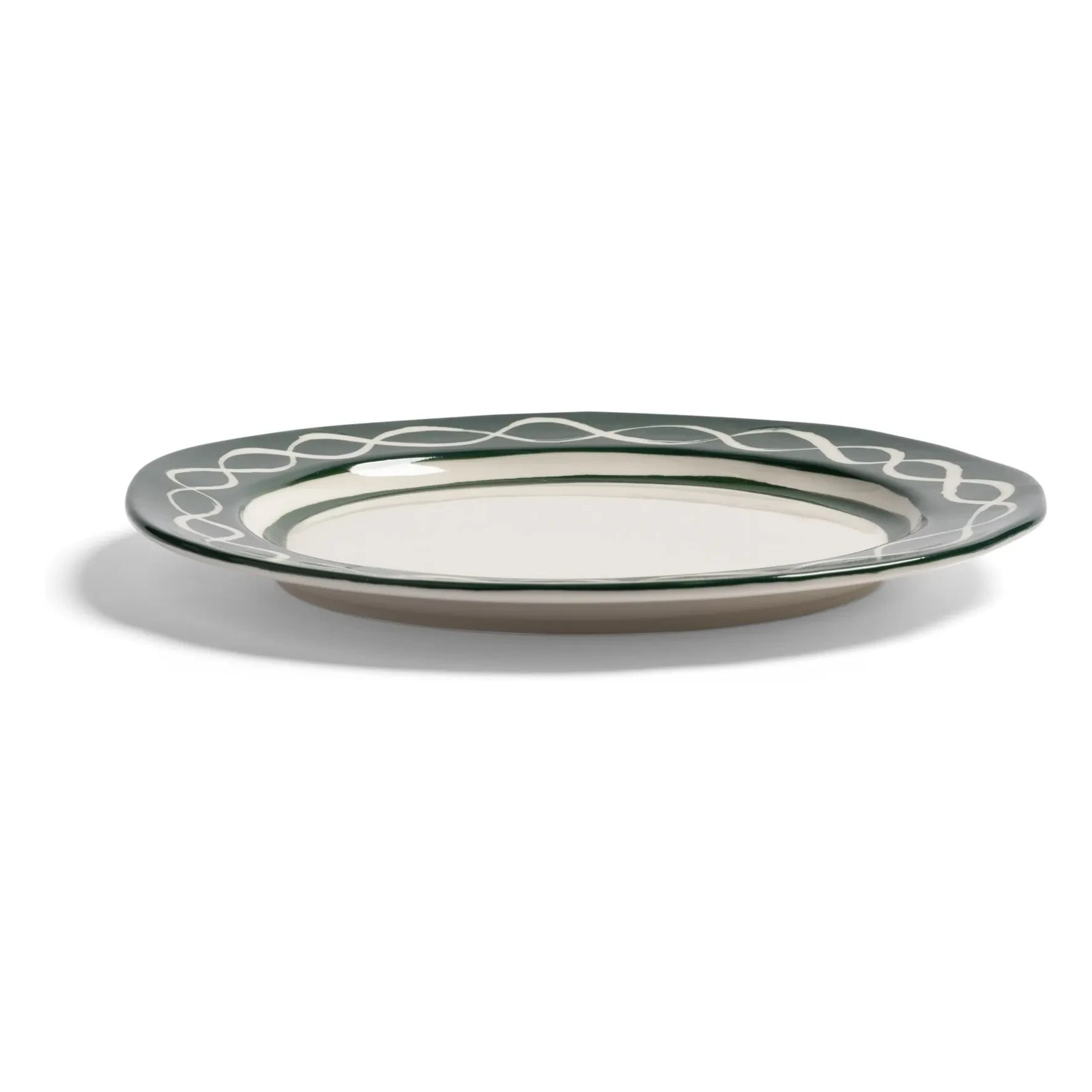 &Klevering - Platos de porcelana Festivo - Juego de 2 | Verde