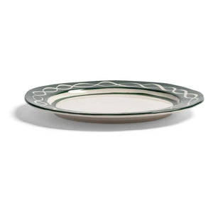 &Klevering - Platos de porcelana Festivo - Juego de 2 | Verde