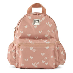 Liewood - Mochila Andreas de fibra reciclada, corazones | Rosa