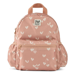 Liewood - Mochila Andreas de fibra reciclada, corazones | Rosa