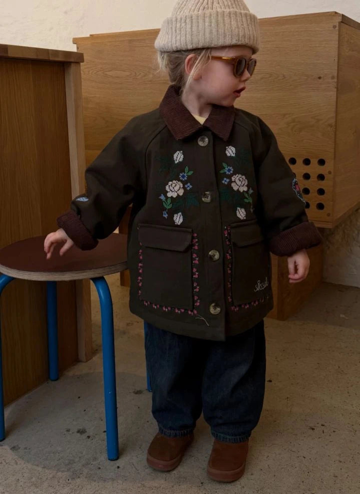 SISSEL EDELBO - Chaqueta Cara de algodón orgánico - Colección infantil | Caqui