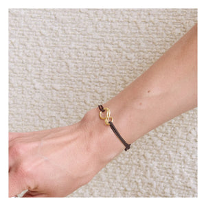 LAH - Pulsera Mini-Infinity | Chocolate