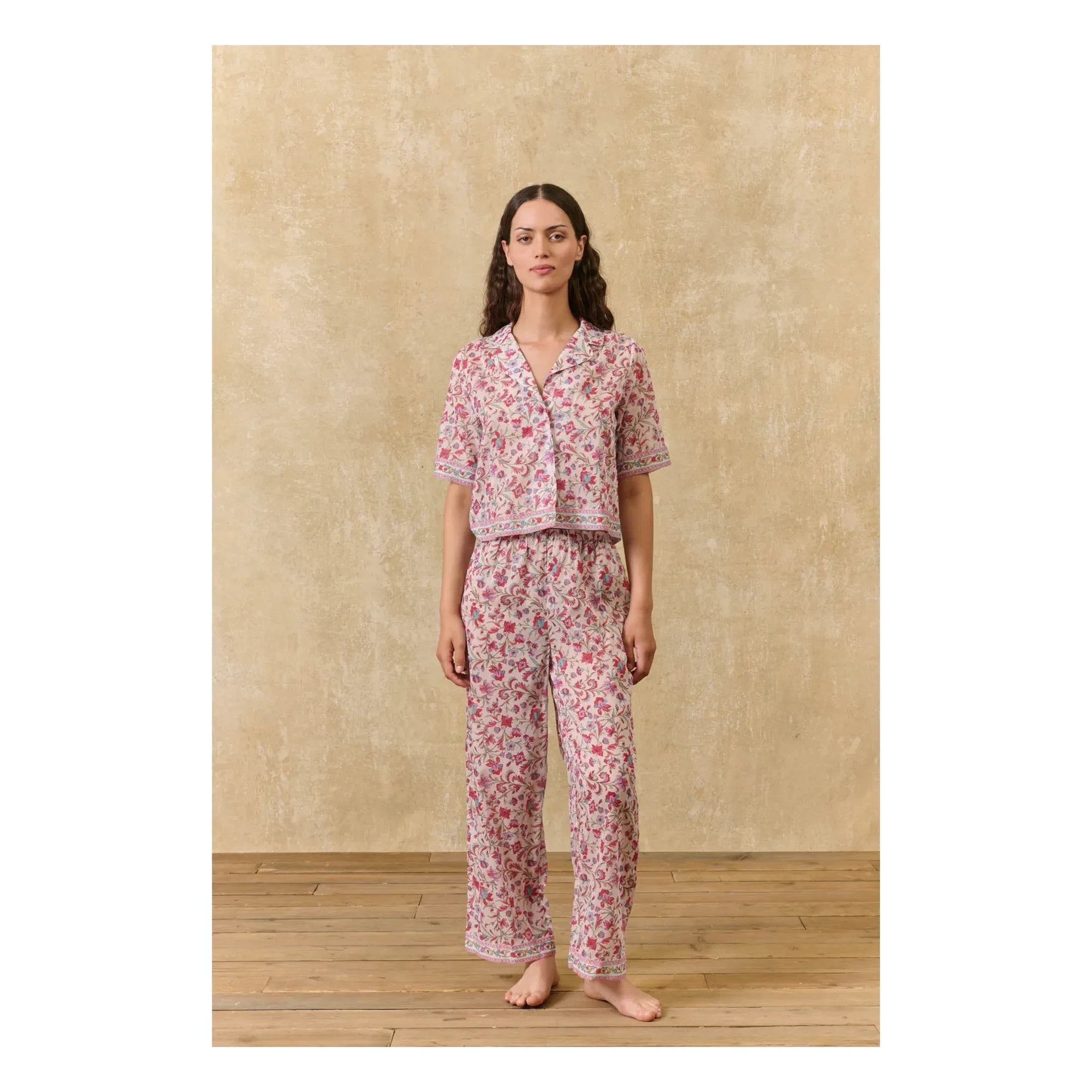 Louise Misha - Pijama Louka de algodón orgánico | Rosa