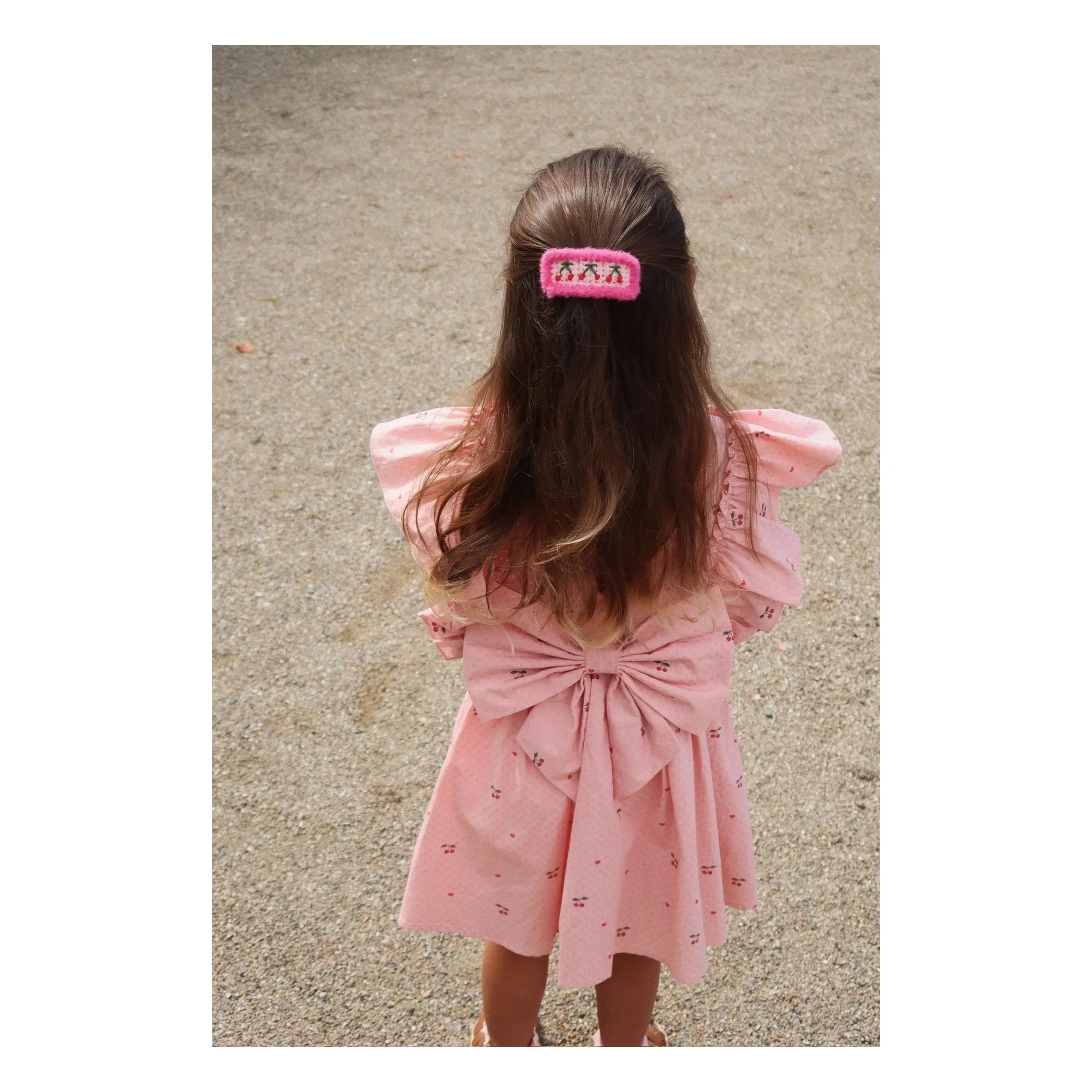 Konges Sløjd - Vestido Evia Cerises con lazo | Rosa