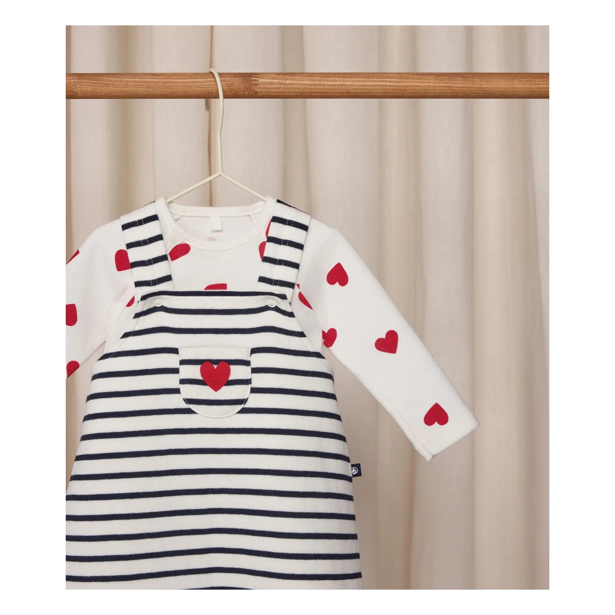 Petit Bateau - Conjunto de body y pijama | Blanco