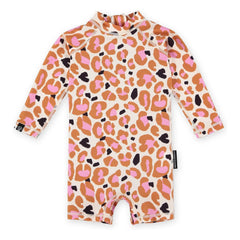 Beach & Bandits - Anti-UV Candy Leopardo Pantalón Corto Combinado de Fibras Recicladas
