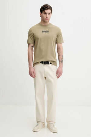 Camiseta de algodón para hombre Barbour