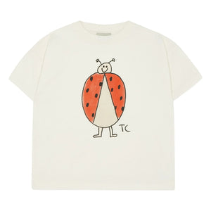 The Campamento - Coccinelle Camiseta Oversize Algodón orgánico | Crudo
