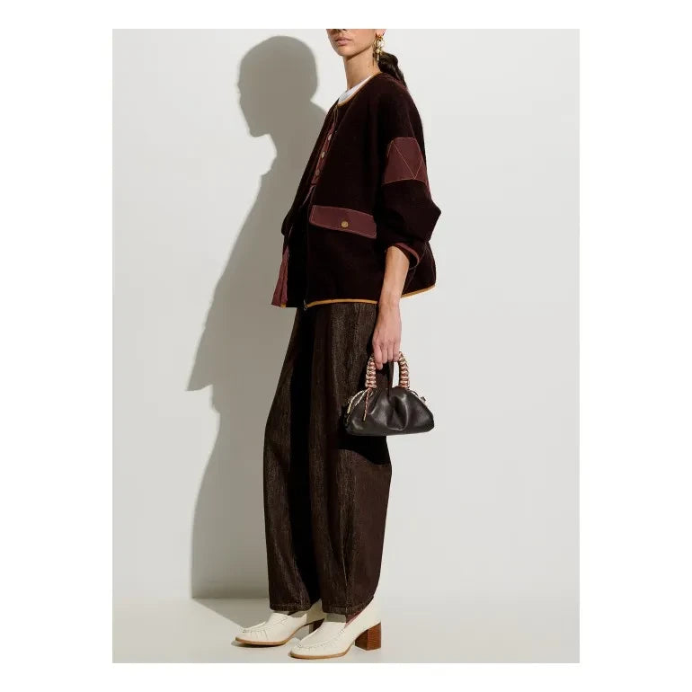 Sessùn - Chaqueta de lana Frío Noche | Marrón