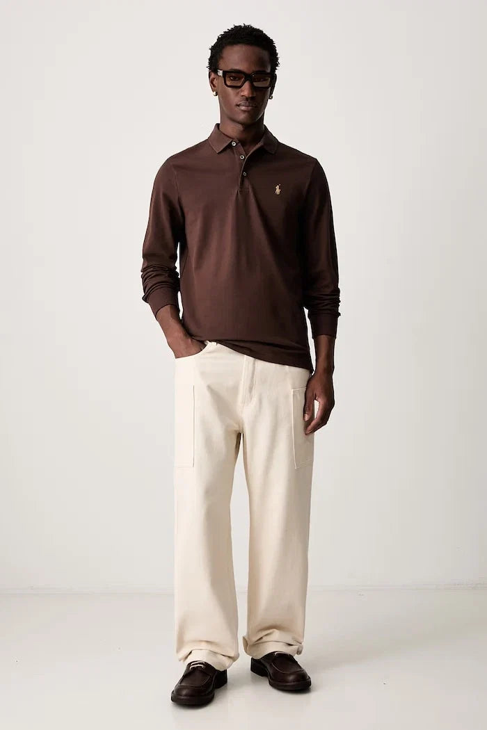 Polo Ralph Lauren Blusa de manga larga de algodón y elastano para hombre
