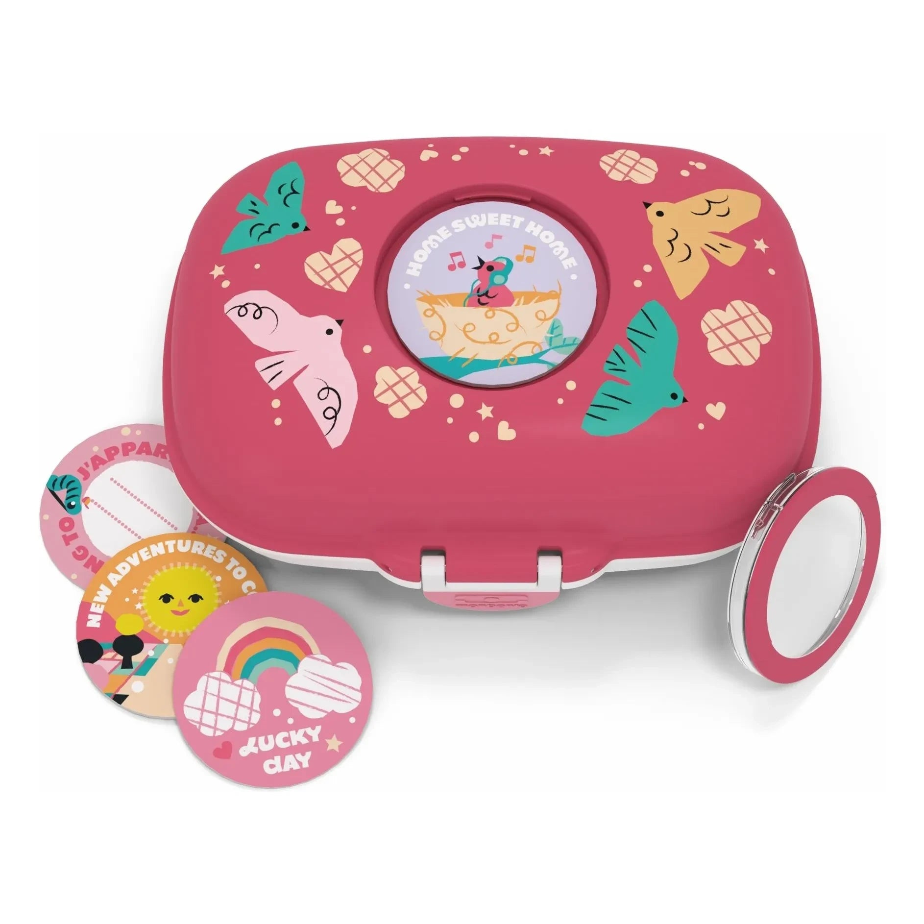 Monbento - MB Gram Oiseaux fiambrera | Rosa