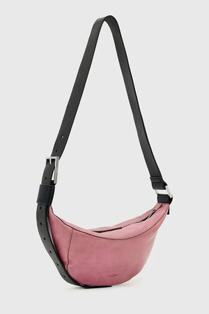 Bolso AllSaints LUNA de piel tipo croissant para mujer