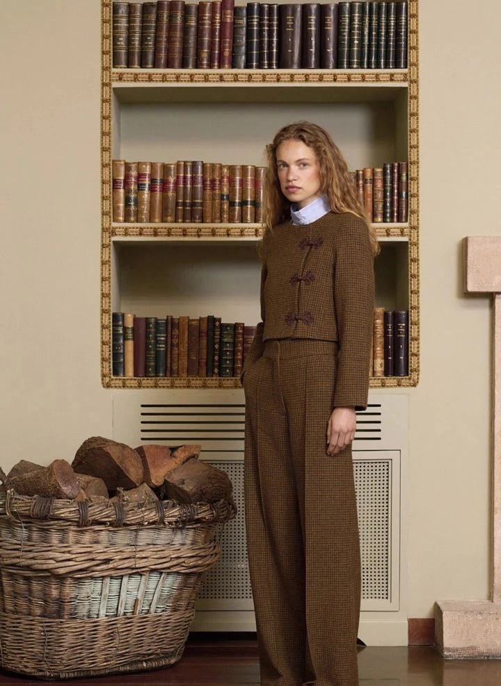 Maria de la Orden - Chaqueta de Tweed Joséphine | Beige marrón