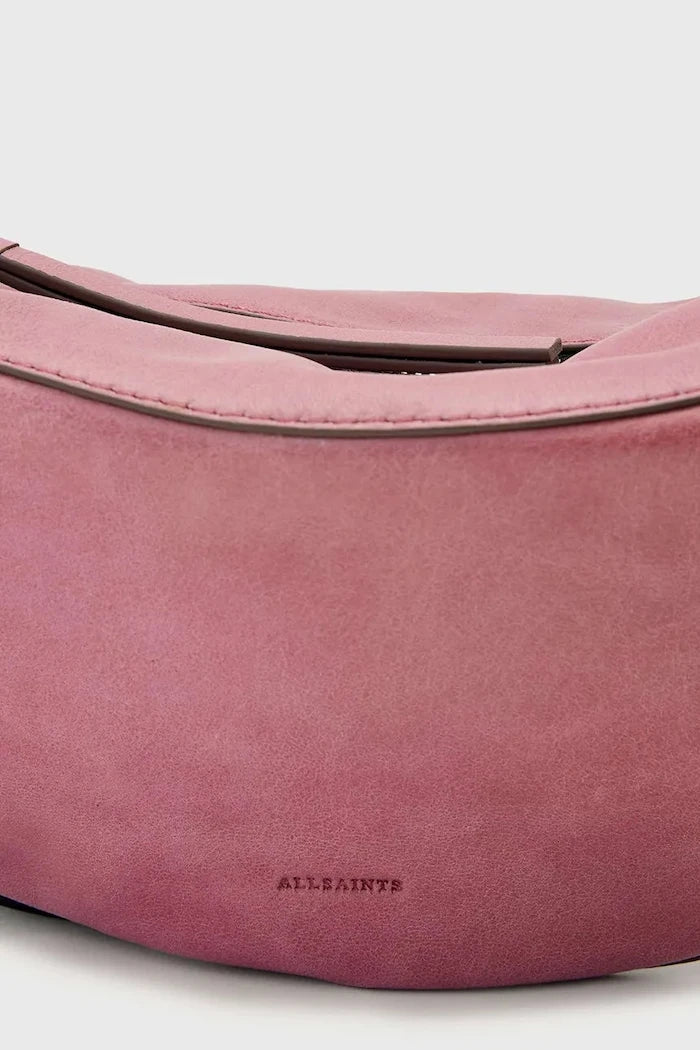 Bolso AllSaints LUNA de piel tipo croissant para mujer