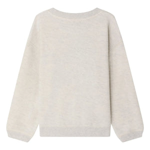 Bonpoint - Sudadera de algodón orgánico Tonino | Gris jaspeado