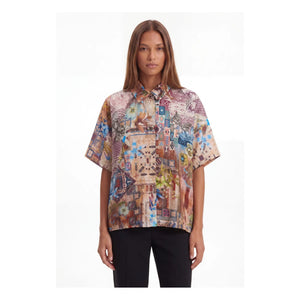 Momoni - Camisa de seda Brooklyn | Terracota