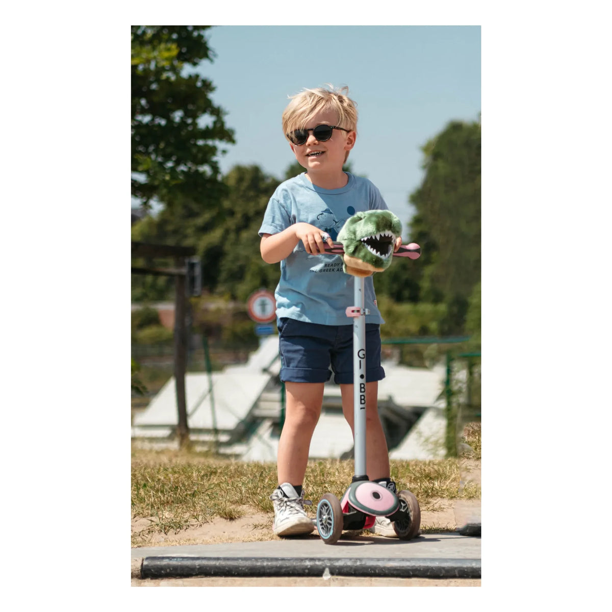 Wild & Soft - Cabeza de patinete T-Rex | Verde