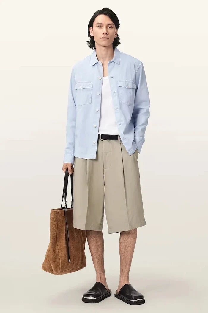 Shorts cortos de algodón para hombre AllSaints CASTRO