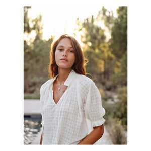 M.A.B.E. - Blusa de algodón Etta | Crudo