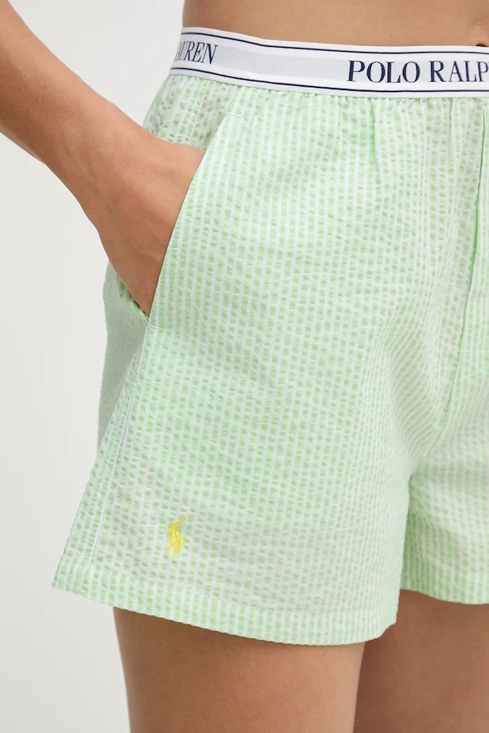 Pantalón corto de pijama de algodón para mujer Polo Ralph Lauren