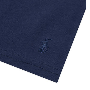 Ralph Lauren - Conjunto de pijama de camiseta y pantalón corto con logo | Azul marino