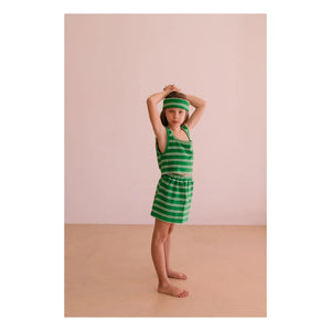 We Are Kids - Falda Marta a rayas de algodón orgánico | Verde