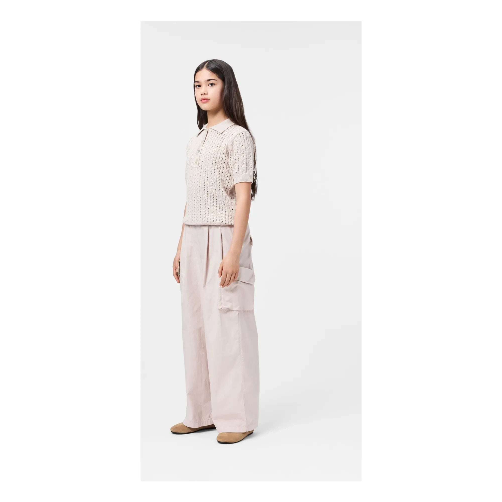 Molo - Gretel polo de punto de algodón orgánico | Beige