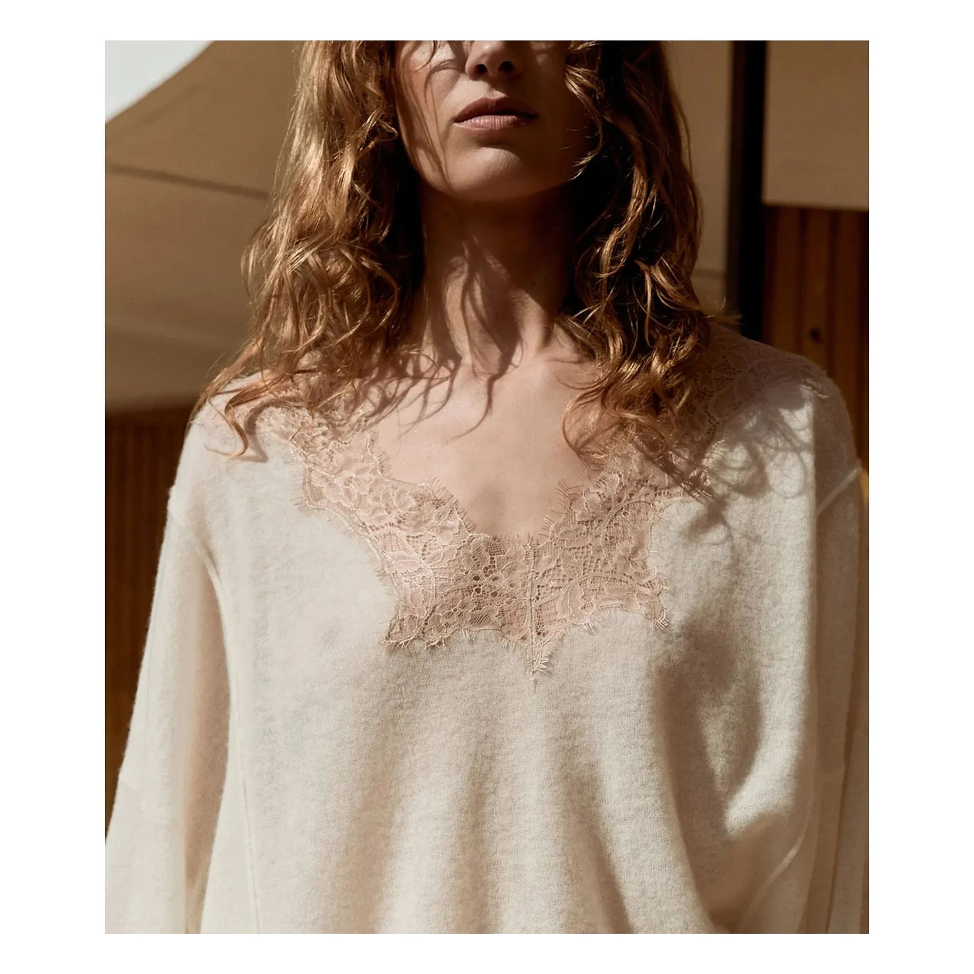 Mes Demoiselles - Jersey de lana Aera | Marfil