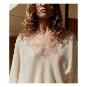 Mes Demoiselles - Jersey de lana Aera | Marfil