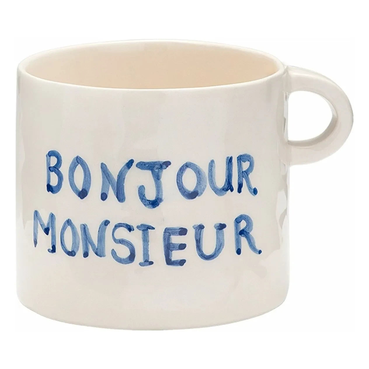 Anna + Nina - Taza Bonjour Monsieur | Azul