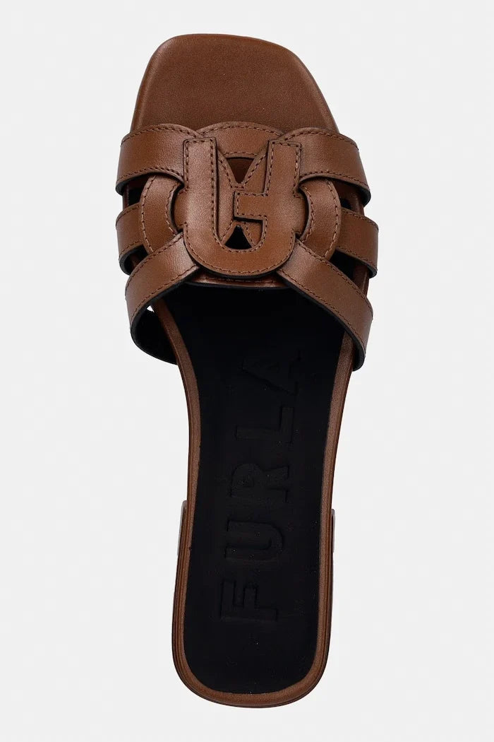 Furla Chancla de Piel para Mujer Summer
