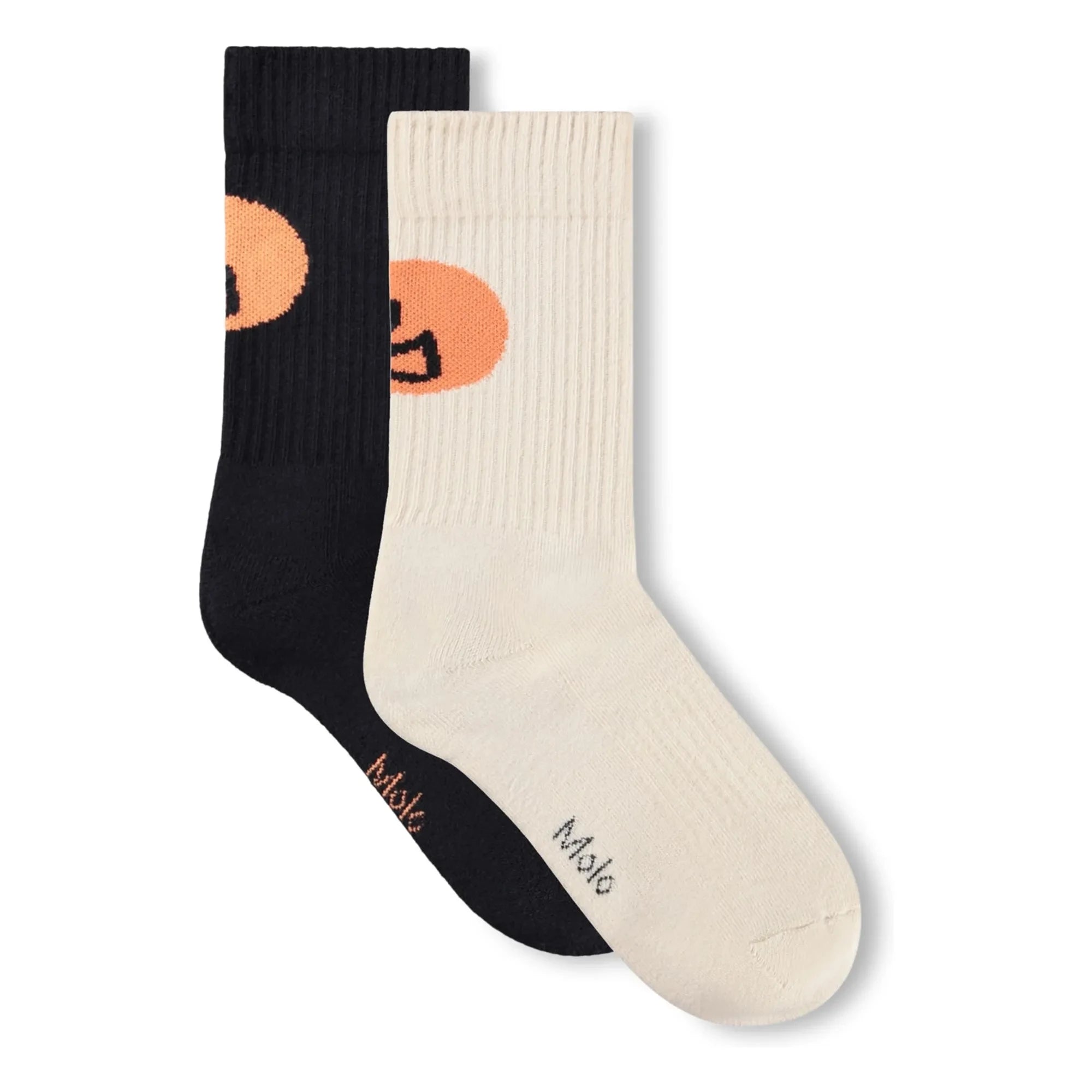 Molo - Pack de 2 calcetines con diseño de balón de fútbol Norman | Crudo
