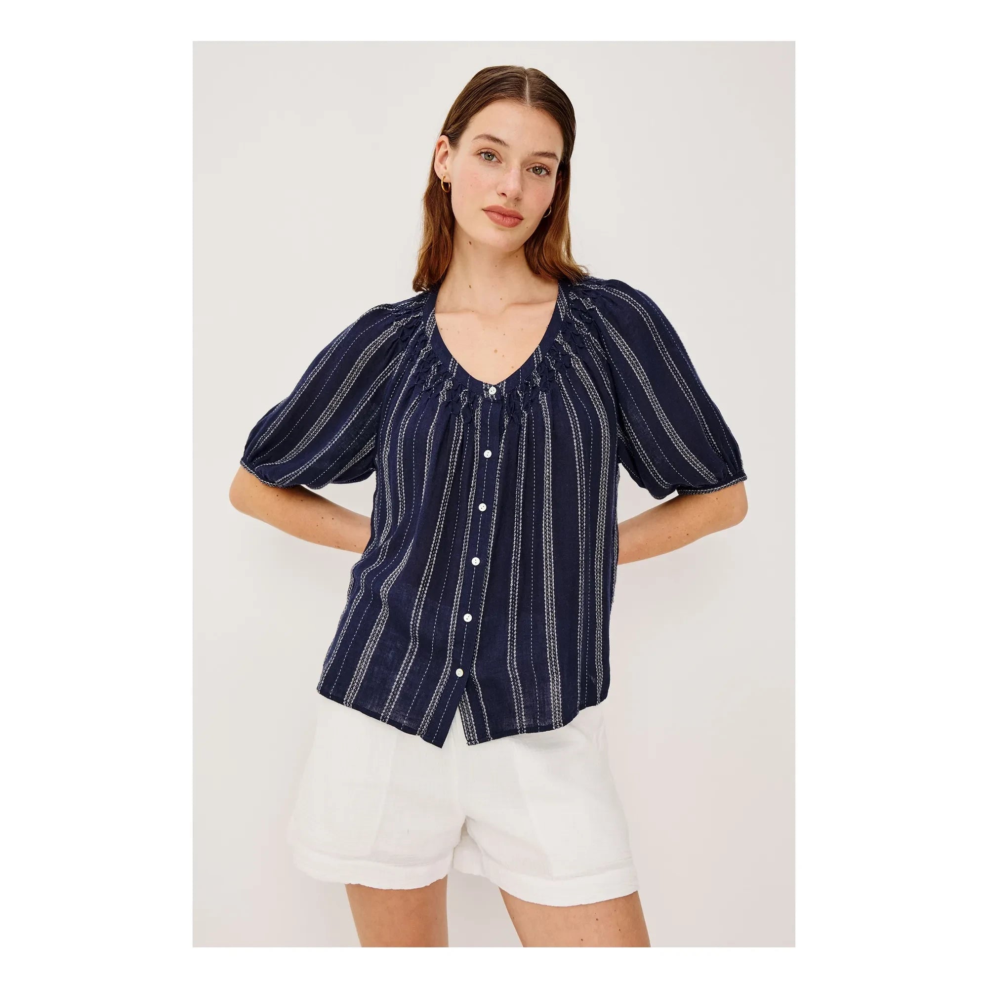 Rails - Blusa de rayas Rix | Azul marino