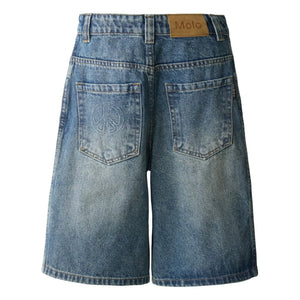 Molo - Alphie Denim Organik Pamuk Bermuda Şort | Mavi