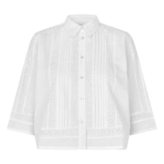 Lollys Laundry - Camisa de algodón Amora | Blanco