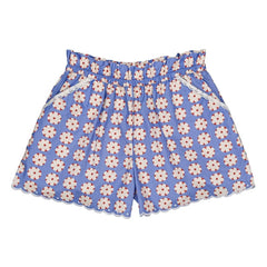 Hello Simone - Shorts cortos de osito floral | Azul