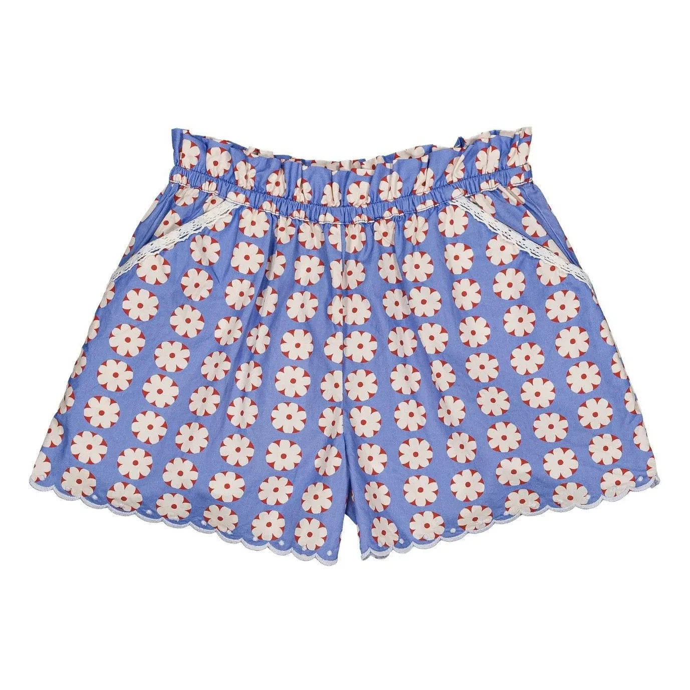 Hello Simone - Shorts cortos de osito floral | Azul