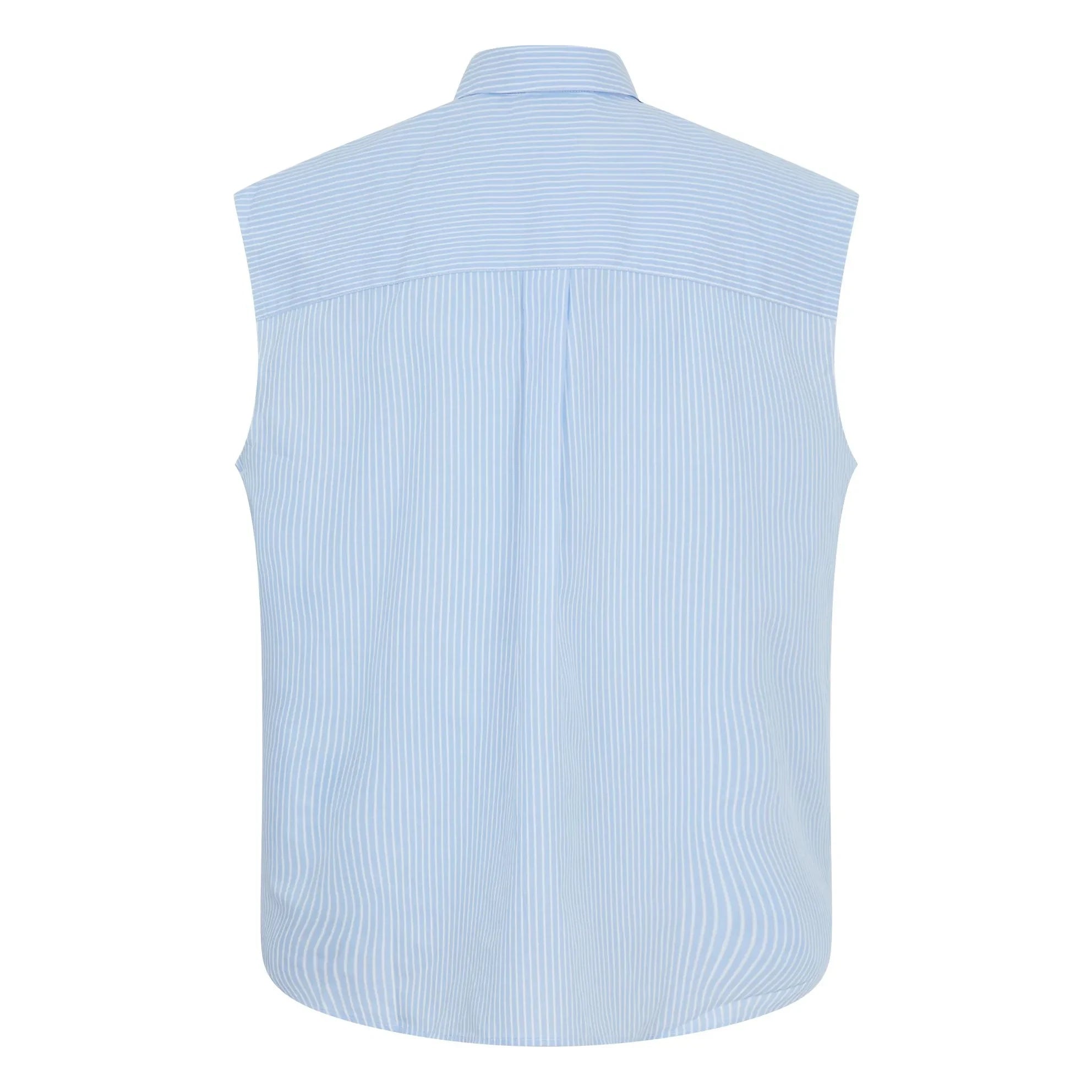Smallable Woman - Laura Camisa sin mangas a rayas | Azul claro