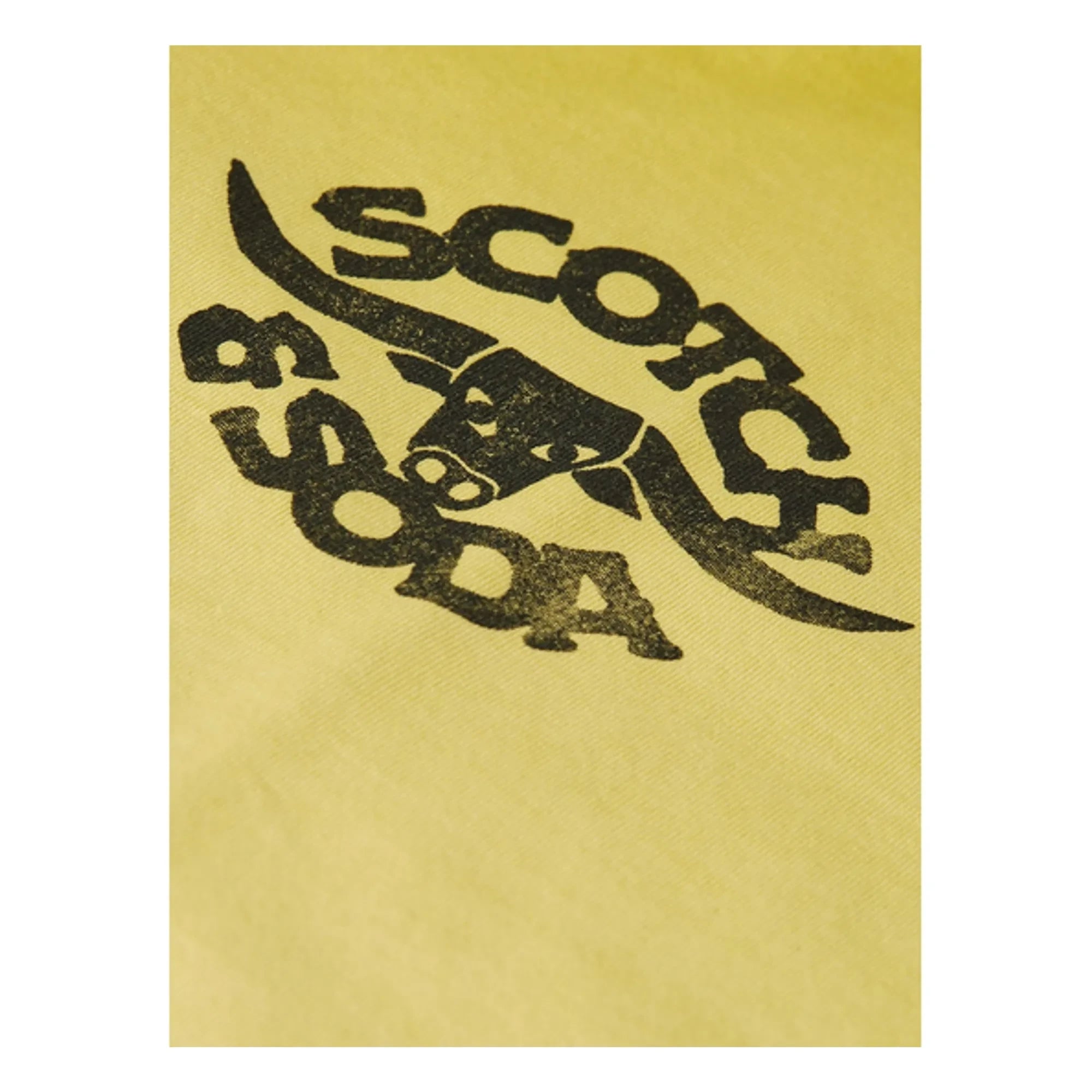 Scotch & Soda - Camiseta con logo extragrande de la obra de arte | Amarillo