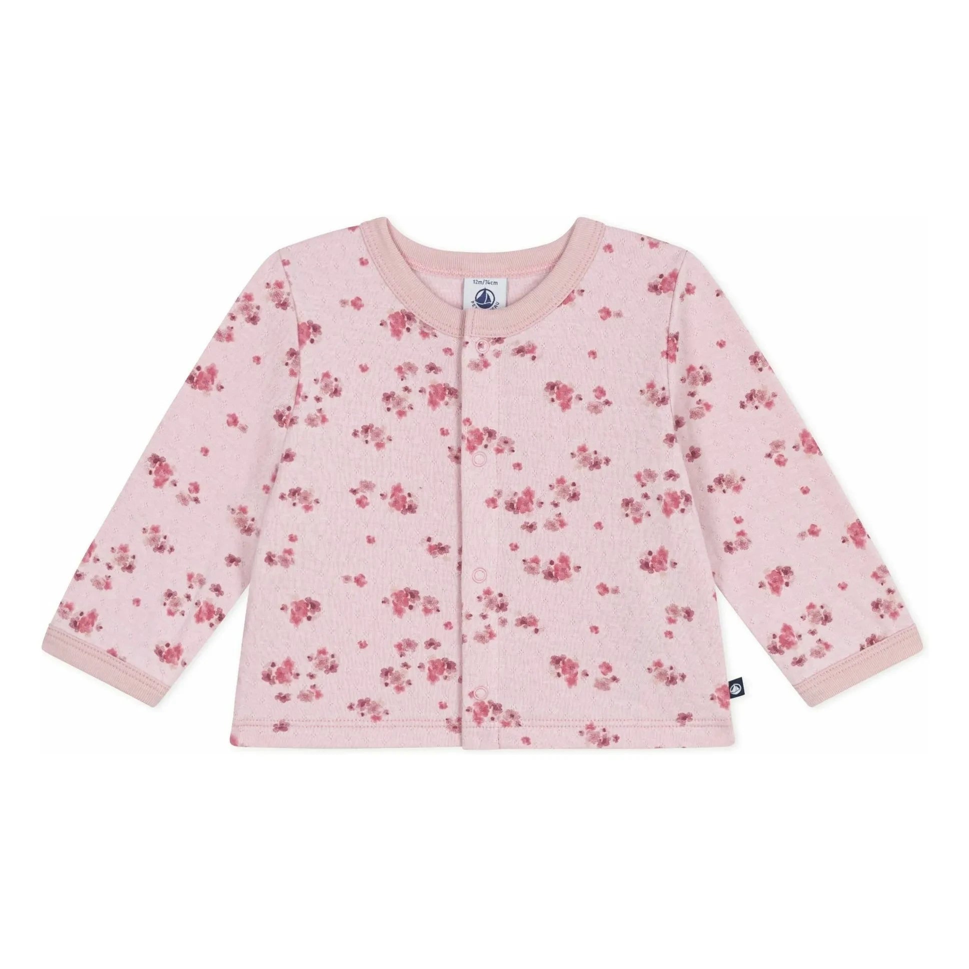 Petit Bateau - Camiseta sin mangas de algodón orgánico calado | Rosa