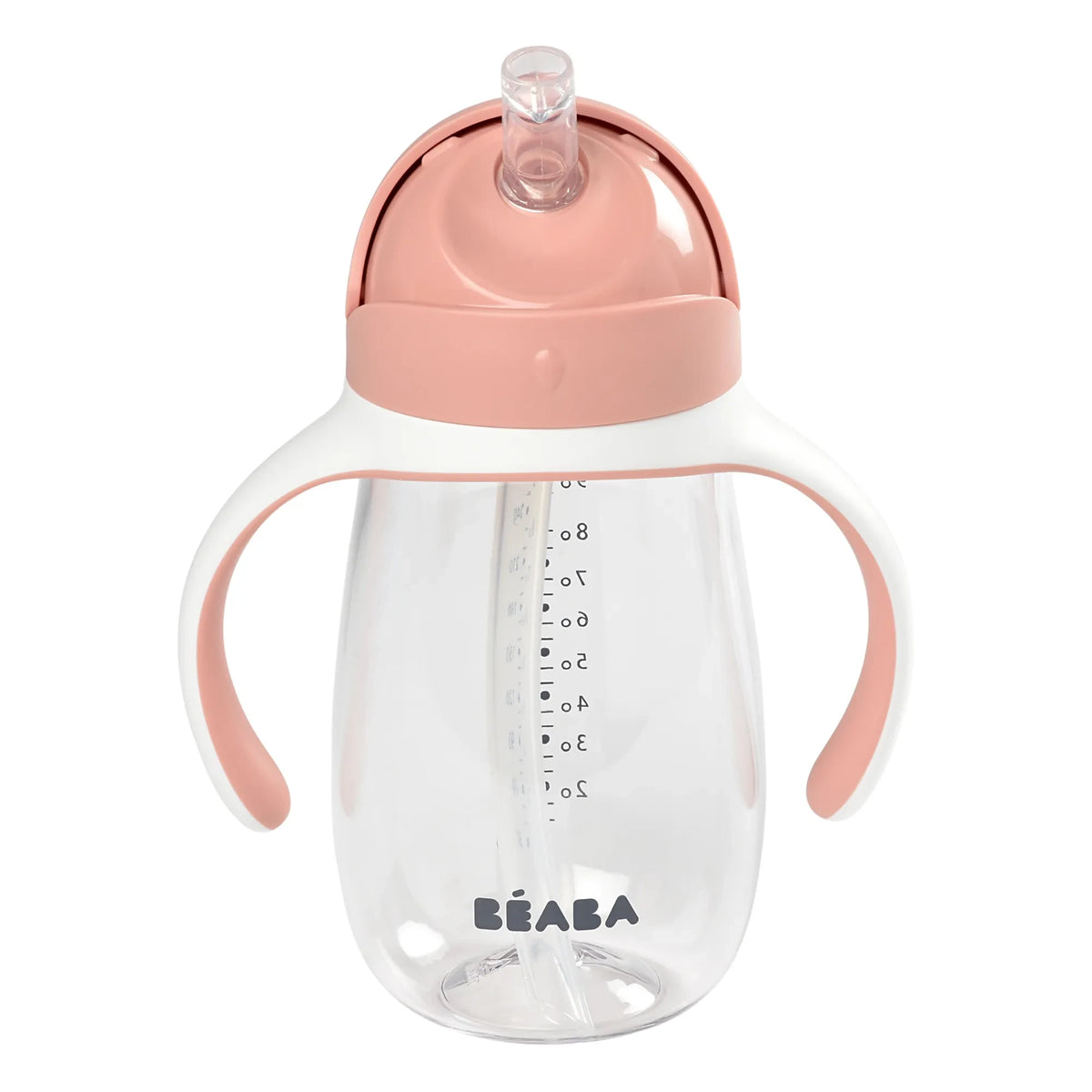 Béaba - Vaso de paja - 300 ml | Rosa empolvado