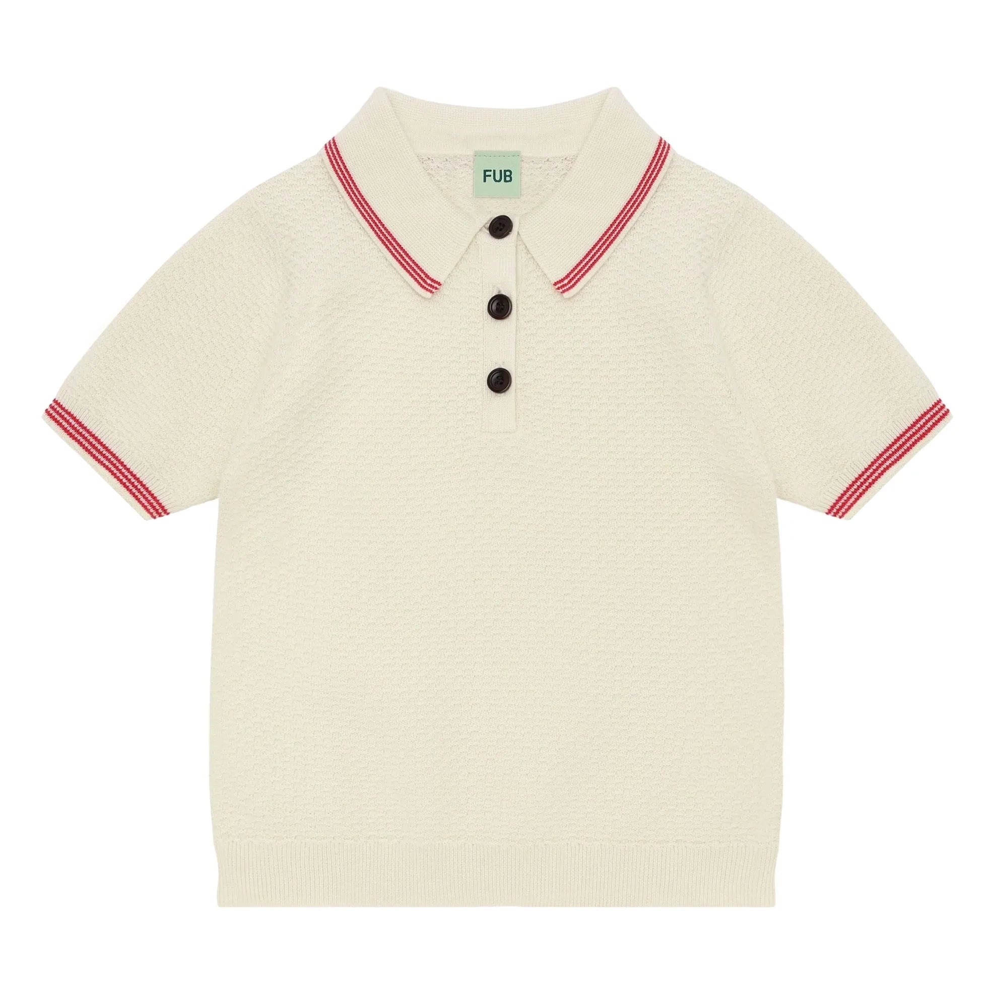 FUB - Polo piqué de punto fino de algodón orgánico | Crudo