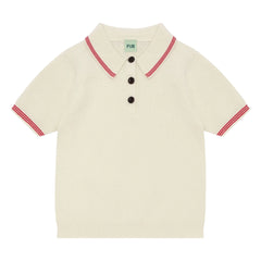 FUB - Polo piqué de punto fino de algodón orgánico | Crudo